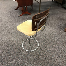 Load image into Gallery viewer, Mid-Century Slatted Wood Stool in the style of Arthur Umanoff (43x17x19)
