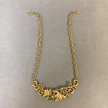Load image into Gallery viewer, Vintage Monet Goldtone Floral Scroll Necklace
