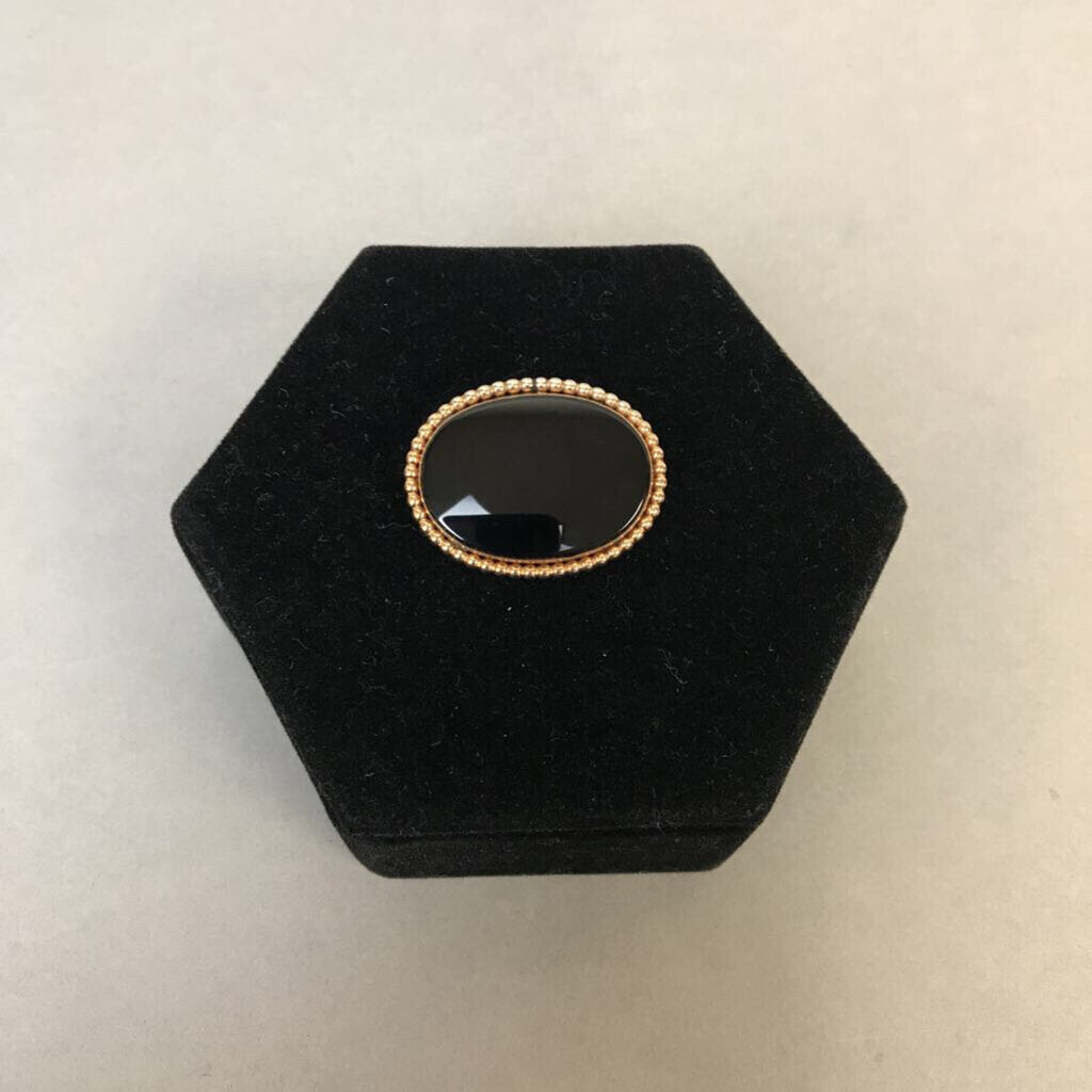 Vintage WRF 1/20 12K Gold Filled Onyx Pin