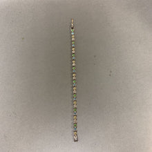Load image into Gallery viewer, Sterling Multicolor Crystal 7&quot; Tennis Bracelet
