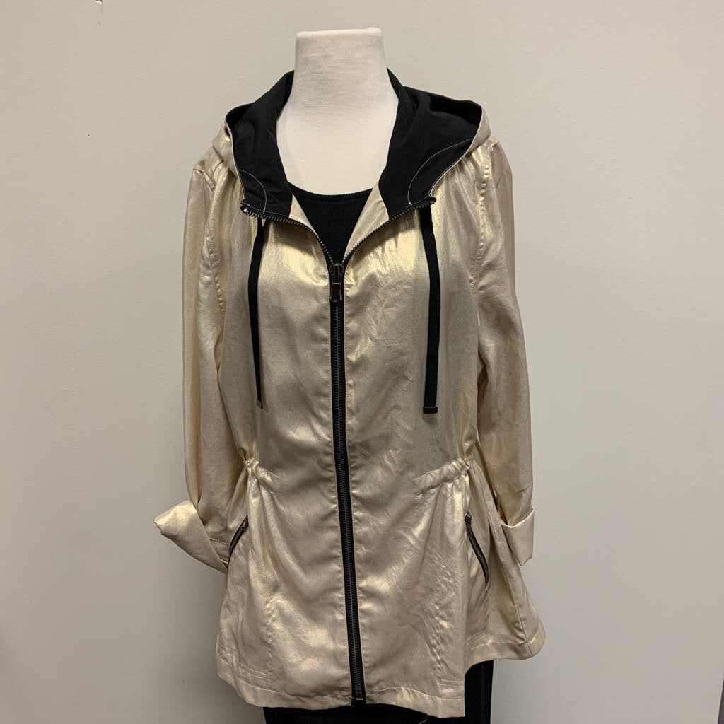 Zenergy by Chicos Gold Athletic Jacket sz 2 – Main Street Estate Sales