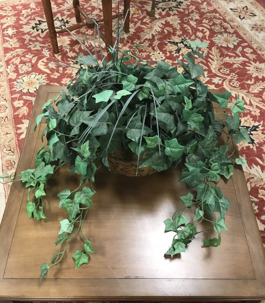 Wicker Basket with Foliage (18