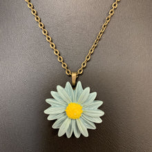 Load image into Gallery viewer, Mooncalf Daisy Pendant on Bronze Chain
