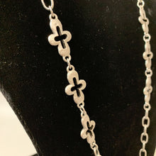 Load image into Gallery viewer, The Limited Silvertone Cross Chain Long Necklace
