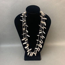 Load image into Gallery viewer, Mother of Pearl Chip Bead Triple Strand Necklace
