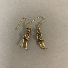 Load image into Gallery viewer, Antiqued Goldtone Degas Ballerina Earrings

