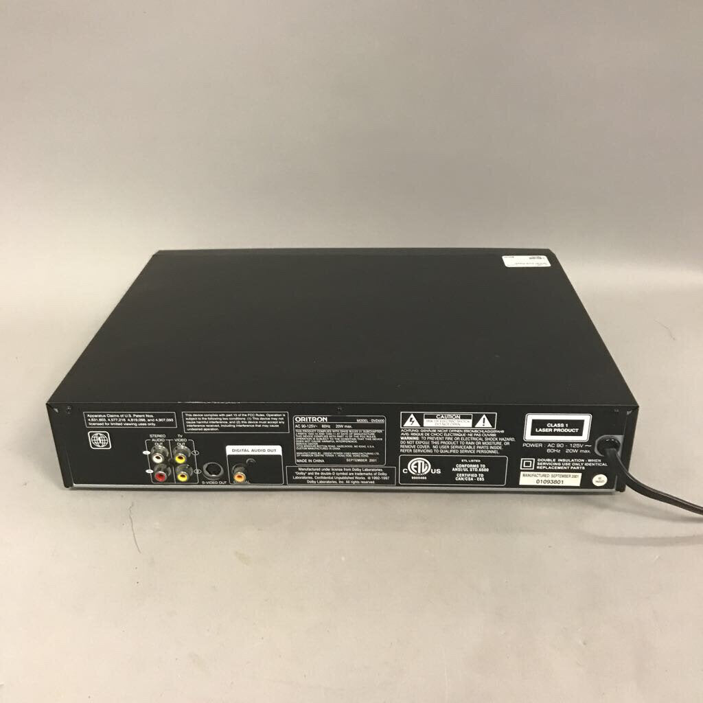 Oritron DVD Player – Main Street Estate Sales