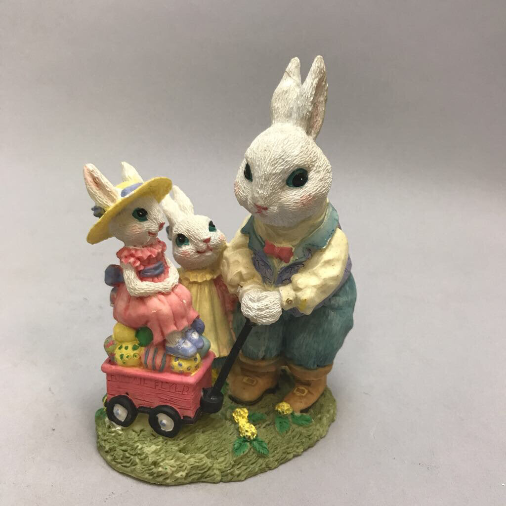 Vintage 1996 Mr Jack Penelope & Prudence Rabbit Family Rabbit Figurine (5.5