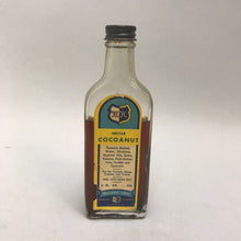 Load image into Gallery viewer, Antique MK Cocoanut Nectar 2oz Glass Bottle w Contents (5.5&quot;)
