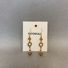 Load image into Gallery viewer, Mooncalf Handmade Golden Crystal Sun Drop Earrings
