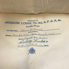 Load image into Gallery viewer, Vintage Freemasons Apron Soft Leather Masonic Supply (13x14)
