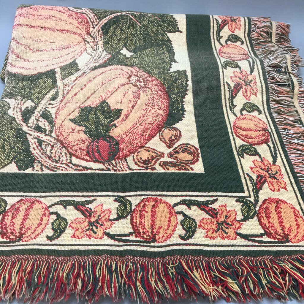 Pumpkin Motif Throw Cover (70x46)