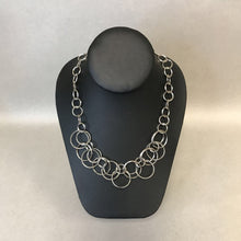 Load image into Gallery viewer, Lia Sophia Silvertone Interlocking Rings Necklace
