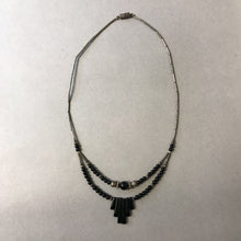Load image into Gallery viewer, Sterling Onyx Beaded Necklace
