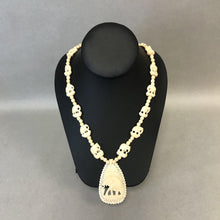 Load image into Gallery viewer, Vintage Carved Bone Elephant Necklace
