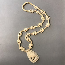 Load image into Gallery viewer, Vintage Carved Bone Elephant Necklace
