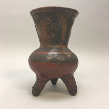 Load image into Gallery viewer, Aztec Mexican Pottery Footed Vase (8&quot;)
