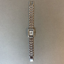 Load image into Gallery viewer, Bulova Caravelle Silvertone Clear Crystal Accent Watch

