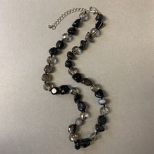 Load image into Gallery viewer, Botswana Agate w/ Swarovski Crystal Beaded Necklace
