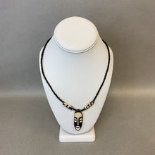 Load image into Gallery viewer, Vintage Handmade African Bone Mask Necklace
