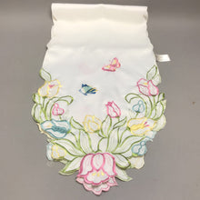 Load image into Gallery viewer, Imperial Treasures White Spring/Summer Table Runner (70x13)
