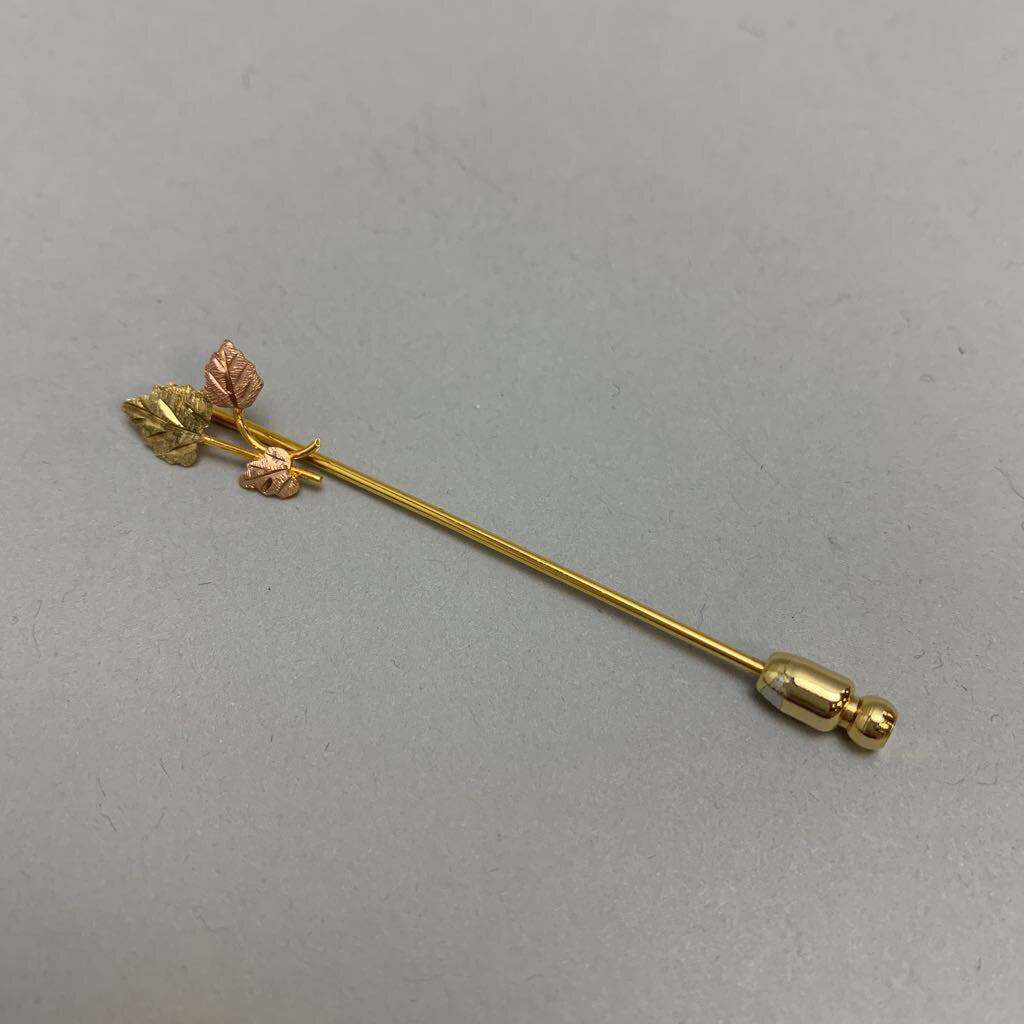 10K Black Hills Gold Scarf Pin (1.6g)