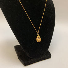 Load image into Gallery viewer, 10K Black Hills Gold Teardrop Pendant on 18&quot; Twist Chain (2.8g)
