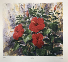 Load image into Gallery viewer, Jim Gray &quot;Hibiscus&quot; Numbered &amp; Signed Print (20x21)
