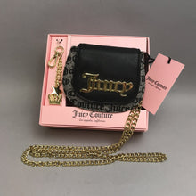 Load image into Gallery viewer, Juicy Couture Black Fabric Logo Purse Handbag &amp; Keychain NWT (6)
