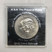 Load image into Gallery viewer, HRH Prince of Wales Royal Wedding Commemorative Crown Coin (~39mm)
