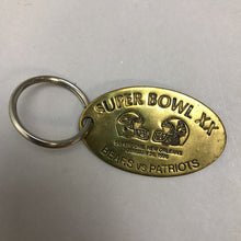 Load image into Gallery viewer, Vintage Super Bowl XX Bears Vs. Patriots Keychain (~2.5&quot;)
