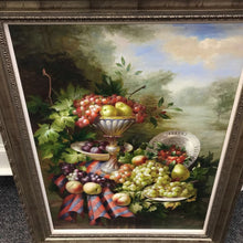Load image into Gallery viewer, C Harrison Framed Painting of Fruit Arrangement (48x38)
