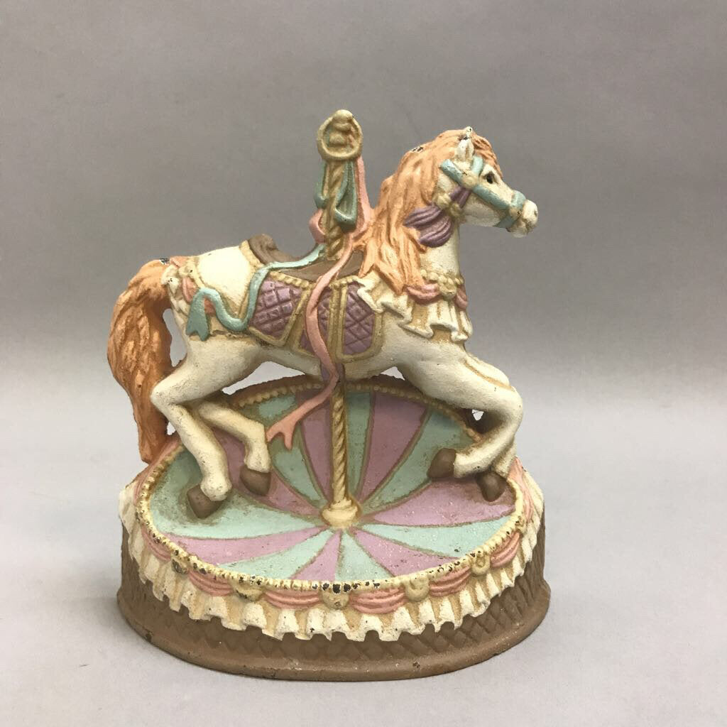 Cast Iron Carousel Horse Door Stop Made By Emson 7