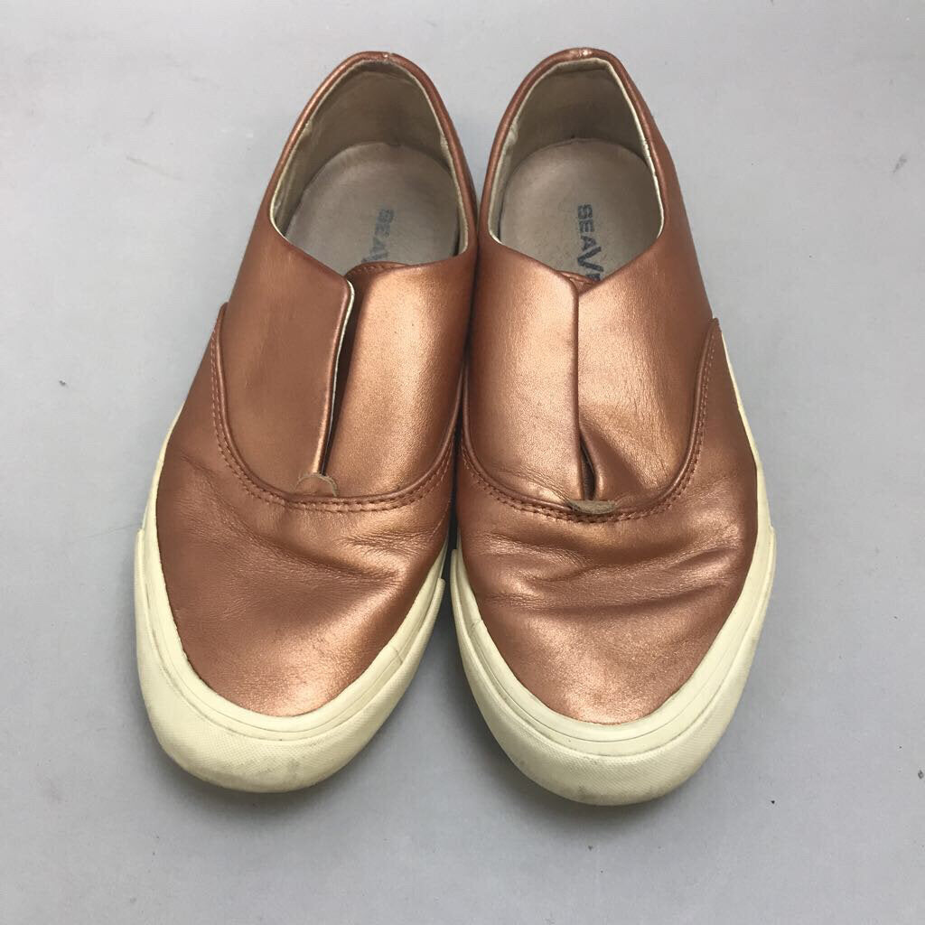 Sea Vees Sz 6.5 Copper Leather Loafers (6.5)
