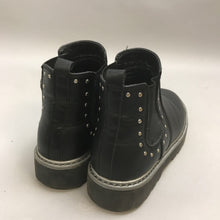 Load image into Gallery viewer, Wonder Nation Black Faux Leather Ankle Boots Teen (Sz3)
