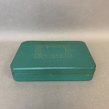 Load image into Gallery viewer, Vintage Farrington Green Texol w/ Green Velvet Lining Jewelry Box (2x7x5&quot;)
