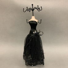 Load image into Gallery viewer, Dress Form w/ Black Sequin Dress Jewelry Holder (14.5&quot;)
