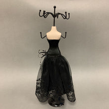 Load image into Gallery viewer, Dress Form w/ Black Sequin Dress Jewelry Holder (14.5&quot;)
