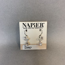 Load image into Gallery viewer, Napier Silvertone CZ Earrings
