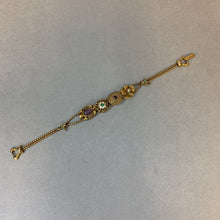 Load image into Gallery viewer, Vintage Goldette Victorian Revival Slide Charm Bracelet

