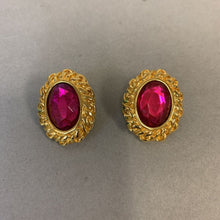 Load image into Gallery viewer, Vintage Kenneth J Lane Pink Gem Glam Earrings
