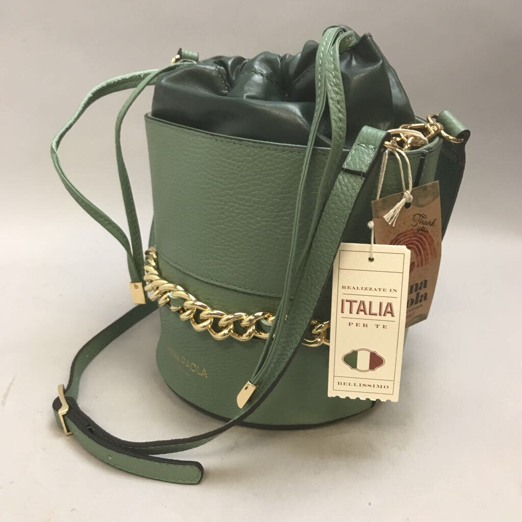 Leather Mini Bucket Bag | Knitting Project Bags – Thread and Maple
