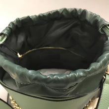 Load image into Gallery viewer, Anna Paola Sage Green Leather Bucket Purse NWT (7x10)
