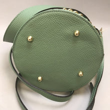 Load image into Gallery viewer, Anna Paola Sage Green Leather Bucket Purse NWT (7x10)
