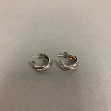 Load image into Gallery viewer, Sterling Twist Hoop Earrings
