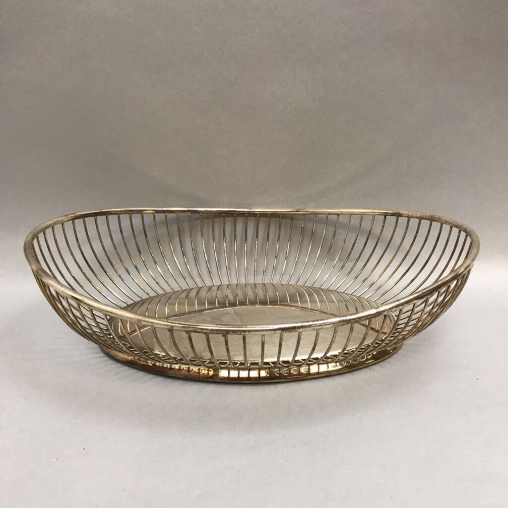 Gorham Silverplate Basket (~3x11x8) – Main Street Estate Sales