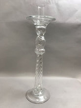 Load image into Gallery viewer, Twisted Glass Candlestick Holder (24.5&quot;) (2 Available)
