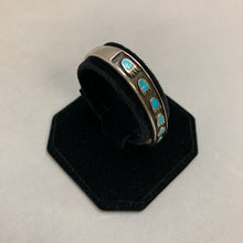 Load image into Gallery viewer, Sterling Turquoise Inlay Bearpaw Cuff Bracelet
