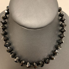 Load image into Gallery viewer, Vintage Vendome Black Faceted Crystal Necklace
