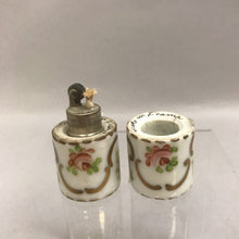 Load image into Gallery viewer, Vintage Porcelain French Covered Table Lighter Made in France (2&quot;)
